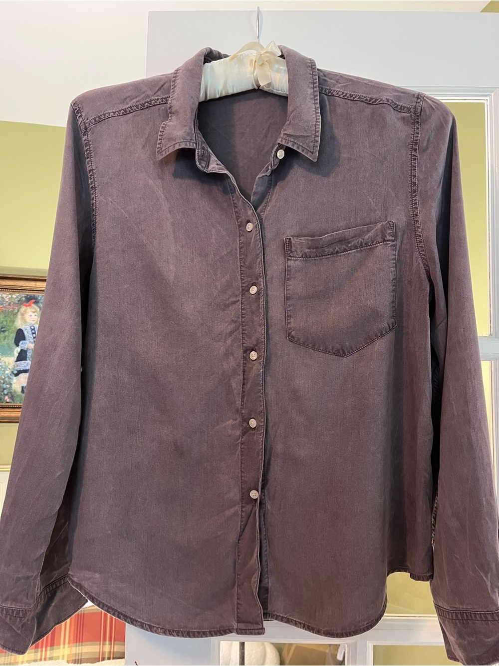 Calvin Klein Jeans Plum-Tone Button Shirt